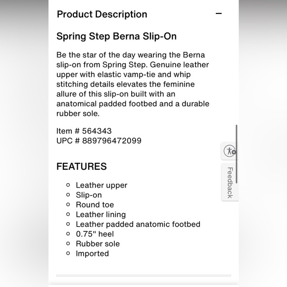 Spring Step Berna Slip-On shoes size 38 - Picture 3 of 6